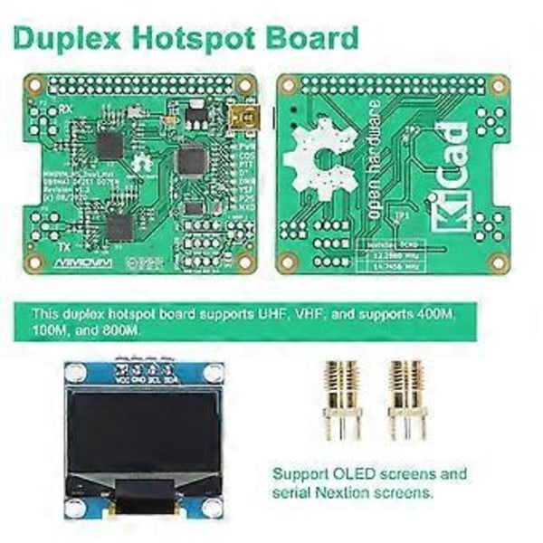 Duplex Hotspot-kort med OLED-skärmstöd DMR P25 D Star Mini Relämodul Stöd UHF VHF för