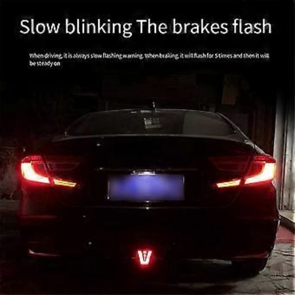 LED F1 V-tyylinen jarruvalo Universaali auton takavalo Sumuvalo Pilottivalot Takavalo Kolmas jarruvalo autoille SUV JDM BBA
