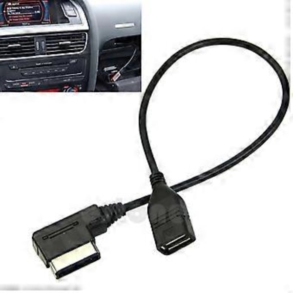 Musik Interface AMI MMI AUX til USB Adapter Kabel Flash Drive til Bil o