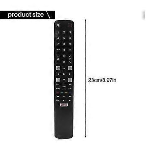 Fjärrkontroll Rc802n Yui2 Kompatibel med Smart Tv 32s6000s 40s6000fs 43s6000fs U55p6006 U65p6006 U