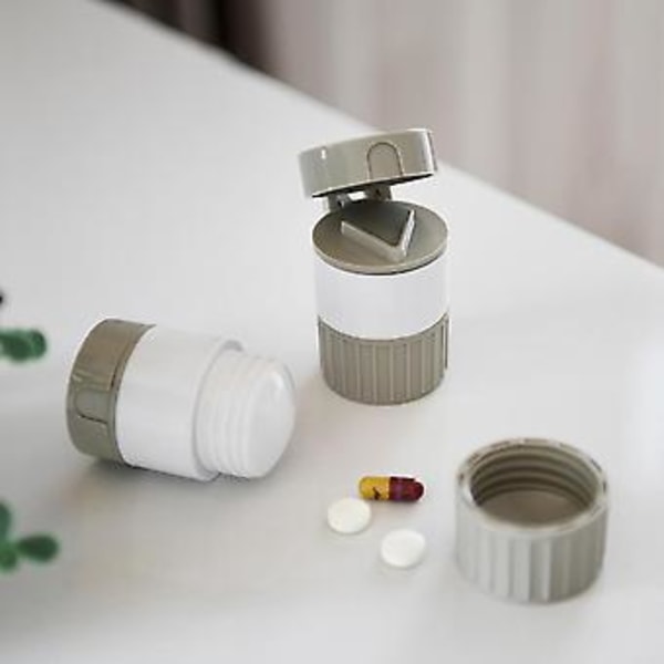 Pilledelemaskine Bærbar Pilleklipper og Organizer til Voksne Børn Pilleklippeværktøj