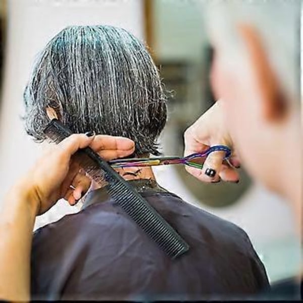 Pro Smart Frisörsax Regnbåge 6 Tum Och Uttunningssax 6 Tum Klippningsstyling Set Verktyg Hårsaxar Professionell Frisör