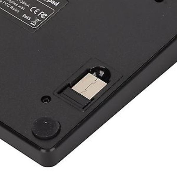 35 Tangenter Trådlöst Numeriskt Tangentbord 2.4G Trådlös Ergonomisk Design Tyst Snabb Återhämtning Enhands Gaming Tangentbord för Hemmet