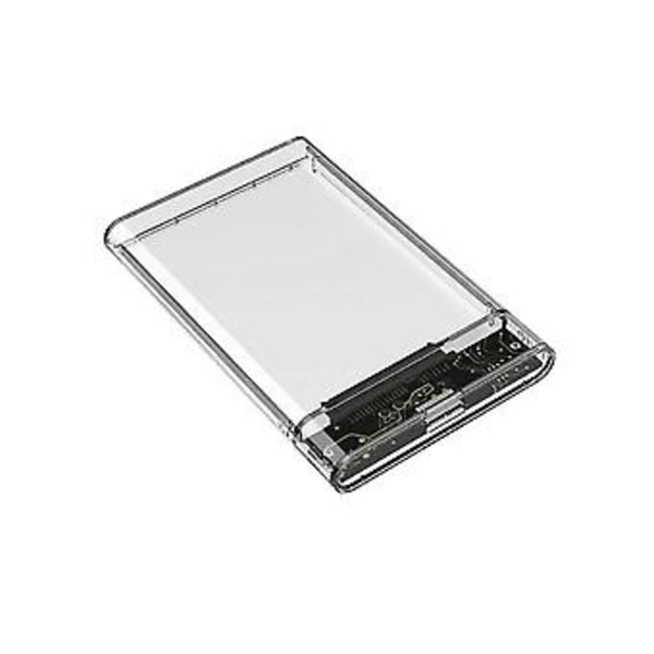 Transparent HDD-kabinett for 2,5-tommers HDD-kapsling SATA til USB 3.0 Type-C 3.1 Ekstern