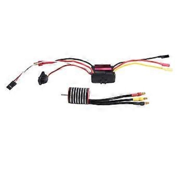Vedenpitävä 2430 6300KV harjaton moottori 30A ESC yhdistelmäsetti 1/8 1/10 1/12 RC Crawler -autoihin ja -kuorma-autoihin
