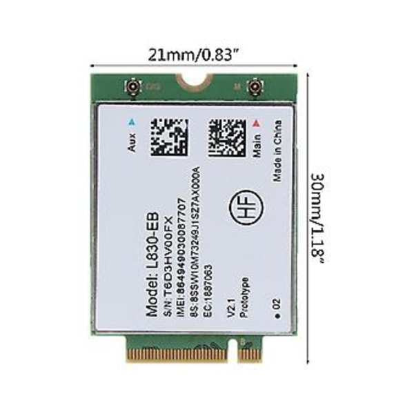 L830- 4g Wi-fi Moduuli X280 T480 T580 P52s L480 L580 T490 T590 P53s T490s X390 L490 L590 01