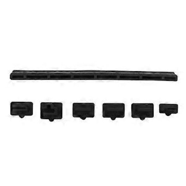 7 Delar/set Silikon Dammskydd Set USB HDMI-kompatibel Plugg Dammskydd Skyddskåpa för Spelkonsoler