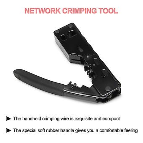 Krimpverktyg för Cat7 Cat8 Rj45 Cat5 Cat6 Kabel Rj11 6p Telefonkabeltång