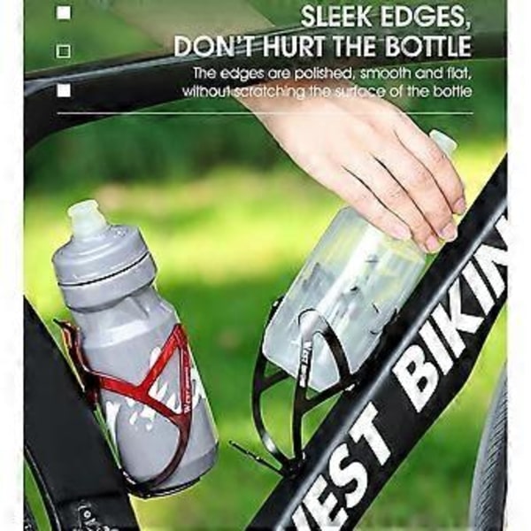Flaskhållare Cykel Trumhållare Flaskställ Burar Cykling Cykel Vattenflaskhållare Cykeltillbehör, Svart