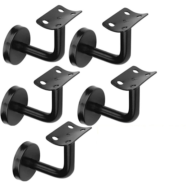 Pack of 5 Stair Handrail Brackets for Wall Handrail 60 x 60cm Heavy Duty Stair Railing Brackets