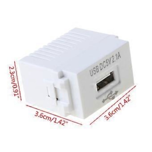 USB Strømskiftemodul Vægstik Fiber SC Optisk Interface Panel Stik
