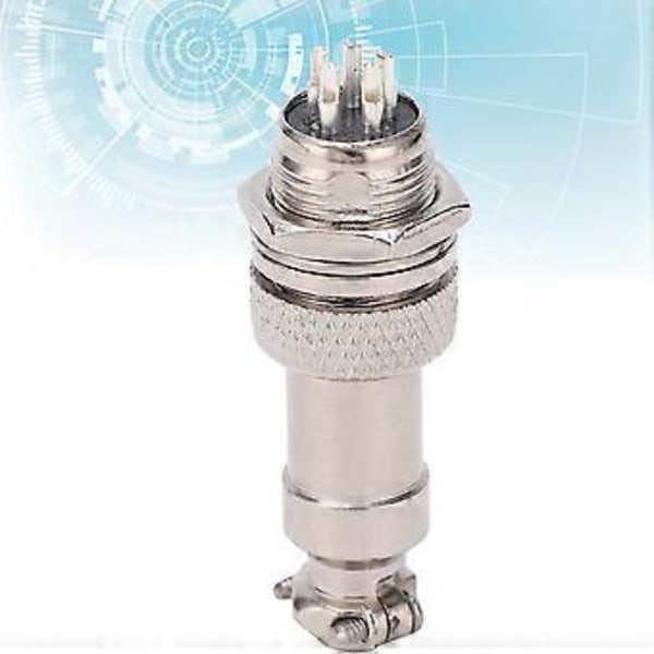 5 st Aviation Plug Connector Hane Hona Trådpanel Strömchassi Metallbeslag 5A GX12 450V 5-stift