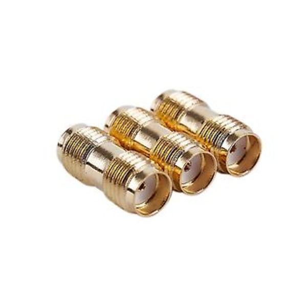 3x RF-konnektor SMA Hun Til SMA Hun Til Tovejsradio SMA-f Til SMA-f Antenneadapter