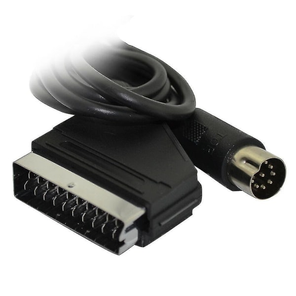 HDMI til scart-kabel er 1 meter lang og direkte koblet til en praktisk konverteringskabel