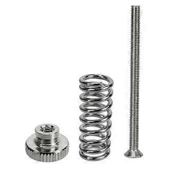 5 st/set M3 Skruv Nivelleringsfjäder Knoppmontering Handskruv Fixeringsmutter Kit Rostfritt stål för 3D DIY Skrivartillbehör