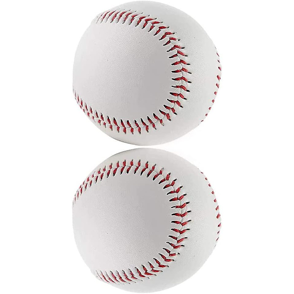 2 st omarkerade basebollar, officiell ligaindividuell baseboll, standardstorlek 9 tum, mjuk träningsboll för ligatävling