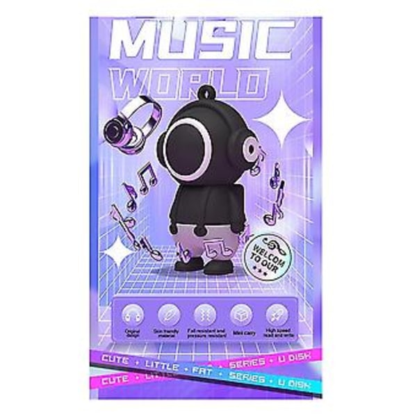 USB Flash Drive 16GB U Disk Memory Stick Musiker-SD USB3.0 U Disk - Afspil U Disk Rød