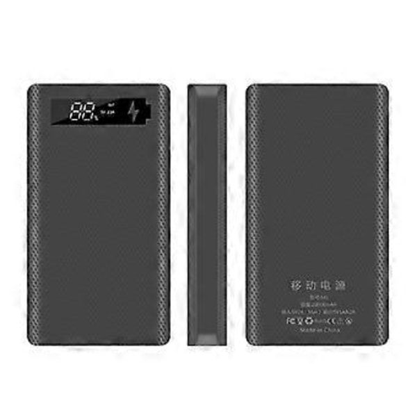 PD 6-facks Power Bank DIY för Fodralhållare 18650 Löstagbar Batteriladdarbox