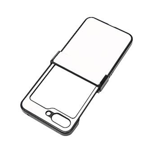 Lichee Mønster Mobiltelefon Syntetisk Læder Etui Foldeskærm Mobiltelefon Beskyttelsesetui til Galaxy Z Flip 5 Etui Hvid