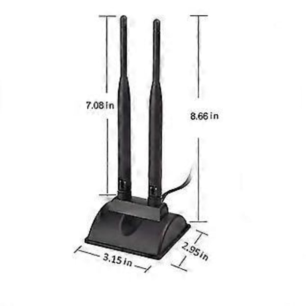 2.4/5.8G Dual Band WiFi-antenn för w/RP-SMA Hankontakt för Trådlöst WiFi Ro