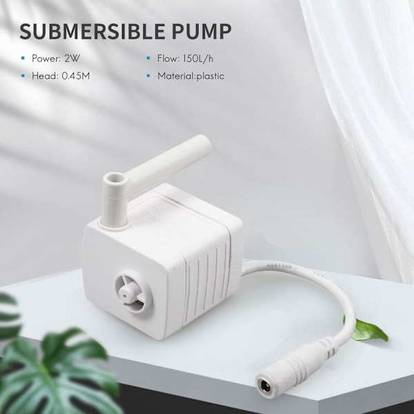 5V Akvaariopumppu Vaihtopumppu Uppopainepumppu Super Hiljainen Kotitalous Monitoiminen DIY Kiertosuodatinpumppu