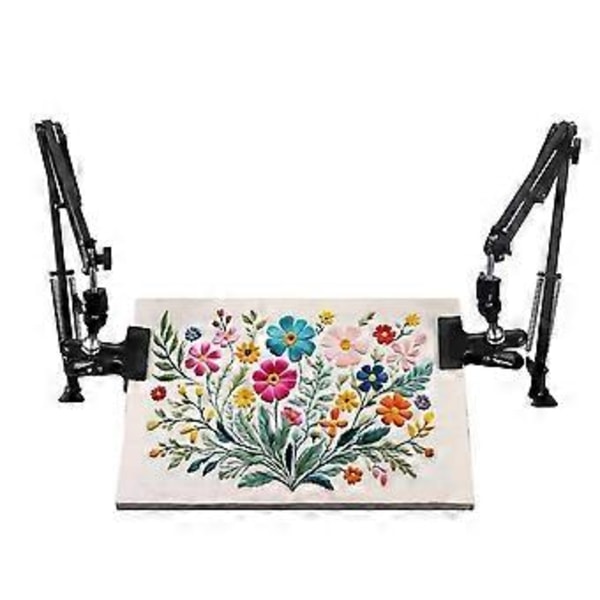 2 st Justerbart Broderiramställ Handbroderiramställ Metall Broderi Knäställ Hopfällbart Handbroderiramställ