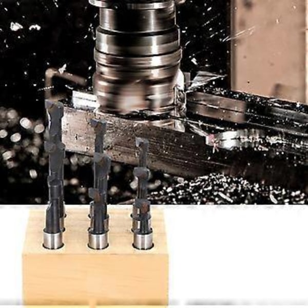 9 st F1 Typ Borrstål 3/8 Tum CNC Fräsverktyg Kit Set Svarvdelar Höghastighetsstål