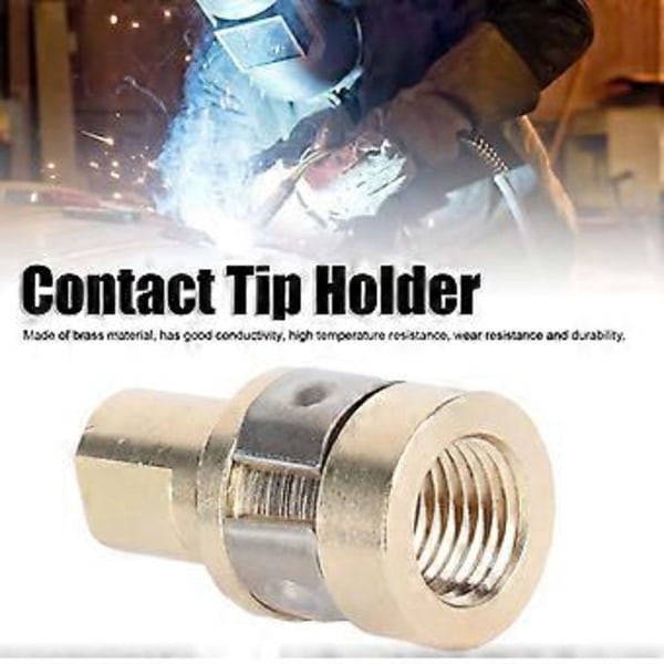 Kontaktspidsholder Messingdyseadapter Svejselygte Tilbehør til Miller H10/M100/M150