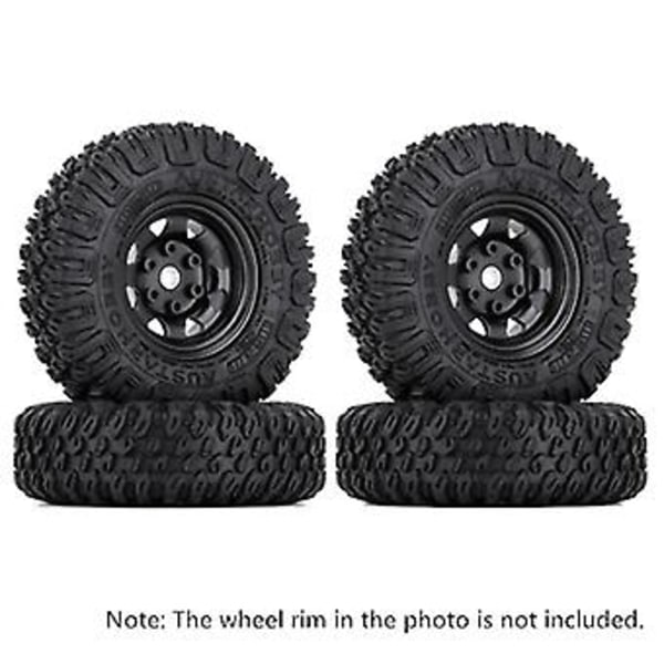 4st 85mm 1.55 Tum Gummihjul Däck För 1/10 Rc Crawler Bil Axial Jr Rc4wd D90 Tf2 Cc01 Lc70