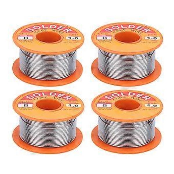 4 stk. Loddekerne Tråd Tin Flux Lodning Svejsning Høj Renhed Ingen Rengøring Spole 50g 1mm