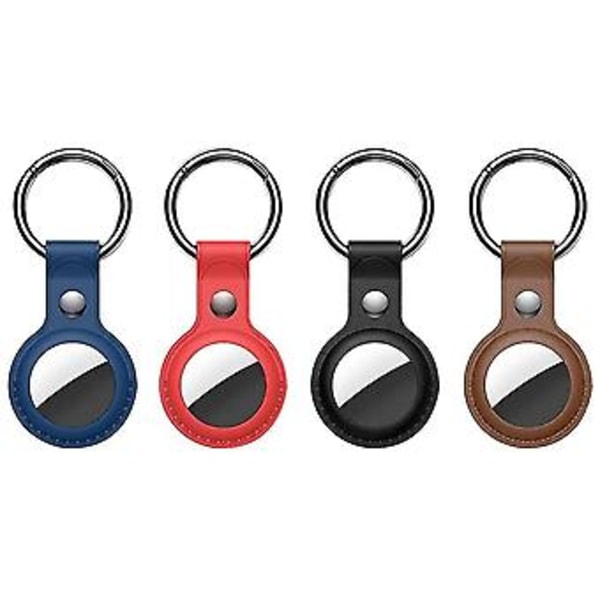 4-pack Skyddshållare För Fodral, för Tag Fodral Läder Med Nyckelring, För Tag Tillbehör Portabel C