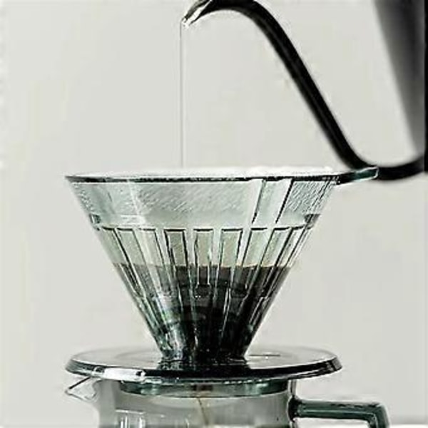 Plastik Kaffedrypper Håndbrygget Kaffefilter Kop Hæld over Kaffe Delingskande 2-4 Kopper Optimal Smagsudvinding B