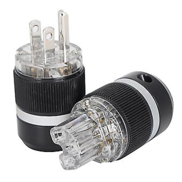 Monoso Strömkontakt Ren Koppar Rodiumpläterad AC HighFidelity Strömkontakt 100250V (M101R/F101R (Hane/Hona))