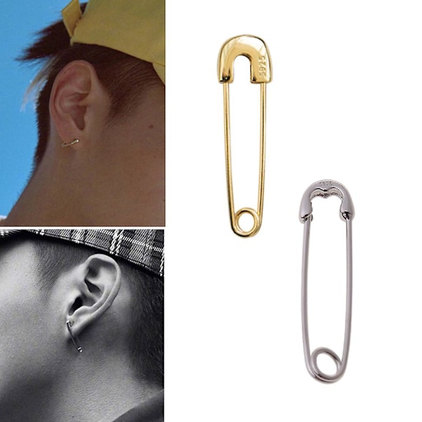 Eksklusive øreringe Simple Small Pin Stud Øreringe Ear Threader til Unisex