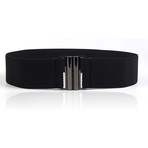 Dam elastisk stretch platt spänne bälte - modeklänning midjeband present