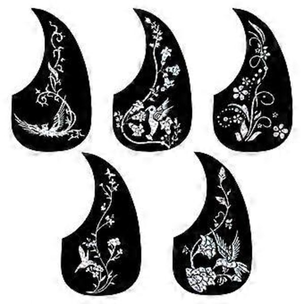 Gitarr Anti-Slip Platta Droppformad Akustisk Klassisk Gitarr Plektrumskydd Anti-Rep Fjäril