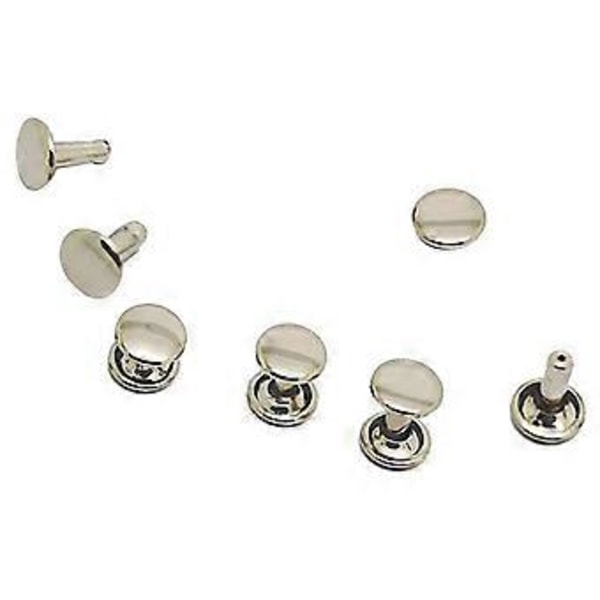 100 st DIY Nitar Metallplatta - Silver