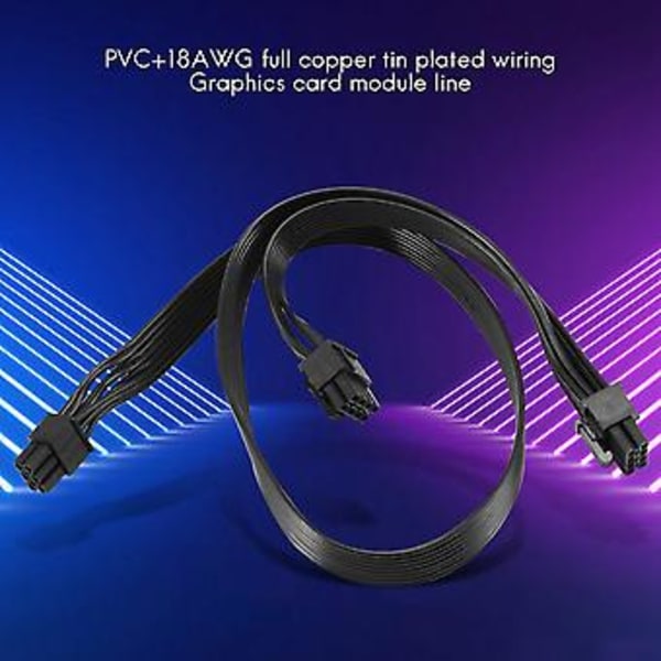 PCI-e 6 Pin til 2 Porte 6+2 Pin Kabel 6pin til 8pin Kompatibel V V850 V700 V1000 Modular