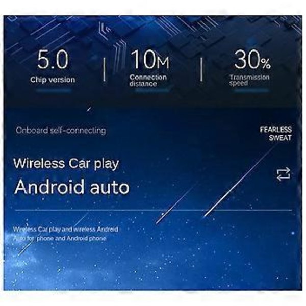 2 i 1 CarPlay Boks Android Auto Trådløs CarPlay Konverter Bil Android Smart Boks Trådløs Adapter Biladapter