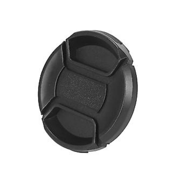 Yleismallinen 55mm keskeltä puristettava etulinssinsuojus DSLR-kameralle