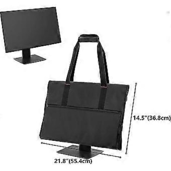 Kantolaukku 24 tuuman LCD-näytöille ja monitoreille, suojaava monitorin matkalaukku 24 tuuman monitorille