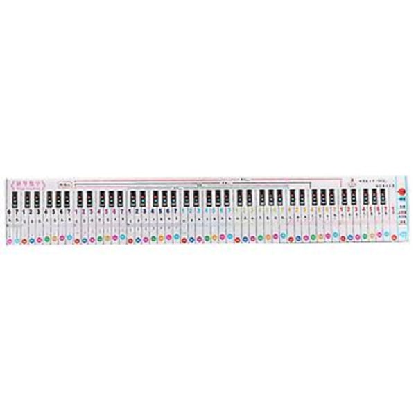 Piano Keyboard Note 88 -koskettimen kaavio Kannettava vedenpitävä oppimisopas sormiharjoitteluun