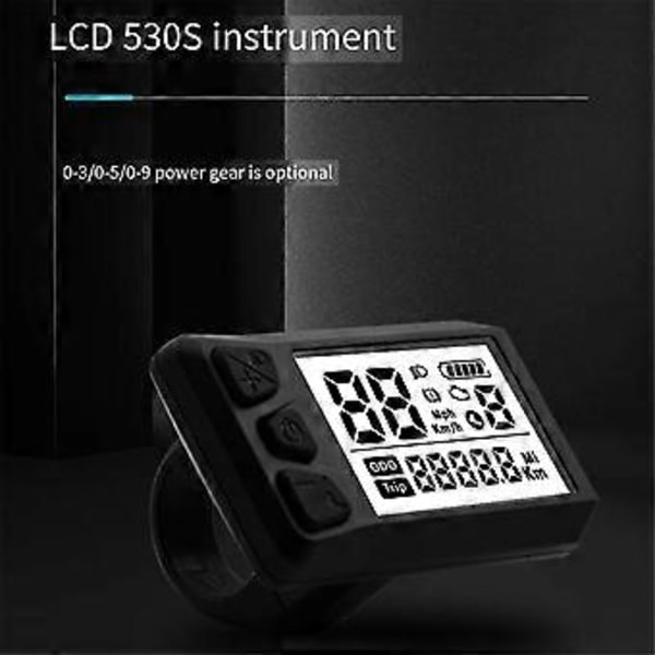 LCD Display Elmätare för Centermotor 530S Kodtabell BBS01/02/HD Universella Kodtabellstillbehör