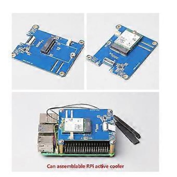 MPW7A för 5 PCIE till M.2 E-Key WiFi7 Modul BE200 Stöd TPU/WiF6E AX210/AX200 Adapterkort