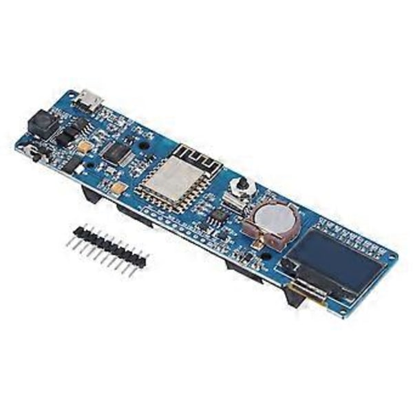 ESP8266 Kellomoduulin Kehityskortti 0,96 tuuman OLED-näytöllä ja 18650 Akunpidikkeellä