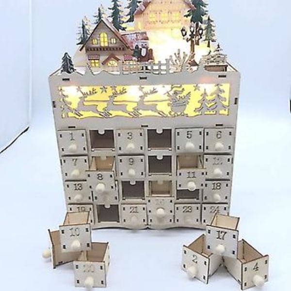 Adventskalender Nedtælling Til Led Rotte 24 Timer Med Led