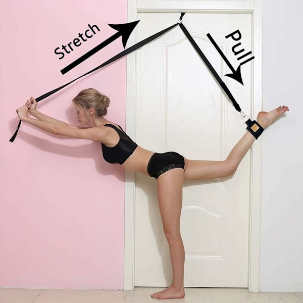 Ballet Stretching Strap Elastisk Yoga Strap Stretching Band Benstræner Justerbar til Dans Ballet Blød Åbningsøvelse Fitness Træning Tensil