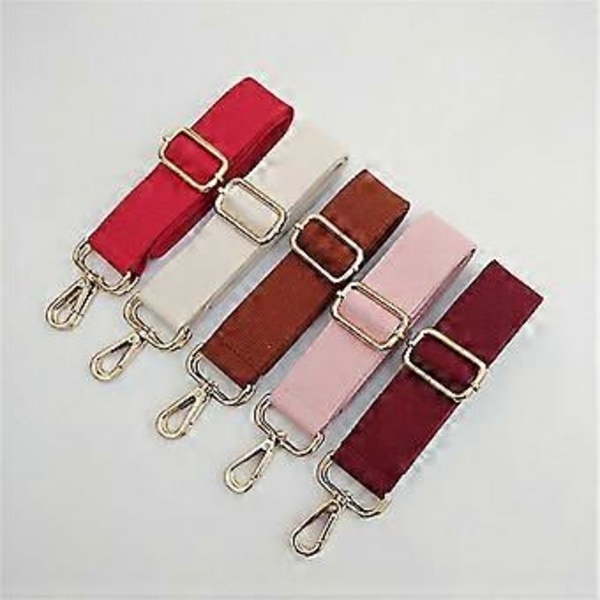 Skulderrem Justerbar Udskiftning Bred Håndtaske Crossbody Taske Lærredsrem