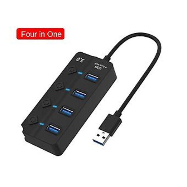 S Hub3.0 Splitter Hub Port Expander Usb Computer Splitter 7 Port 3.0 Hub