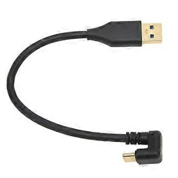 USB-kabel 5 Gbps USB 3.0A Hane AMC till Typ-C U-formad Vinkel ABS Datakabel för Laddning och Datasynkronisering (1m 3.3ft)